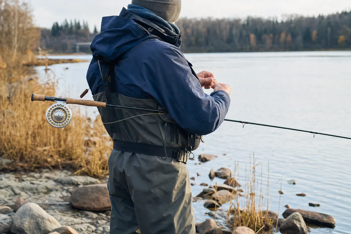 Funktionskleidung am Wasser: Wathose, Jacke und Lagensystem