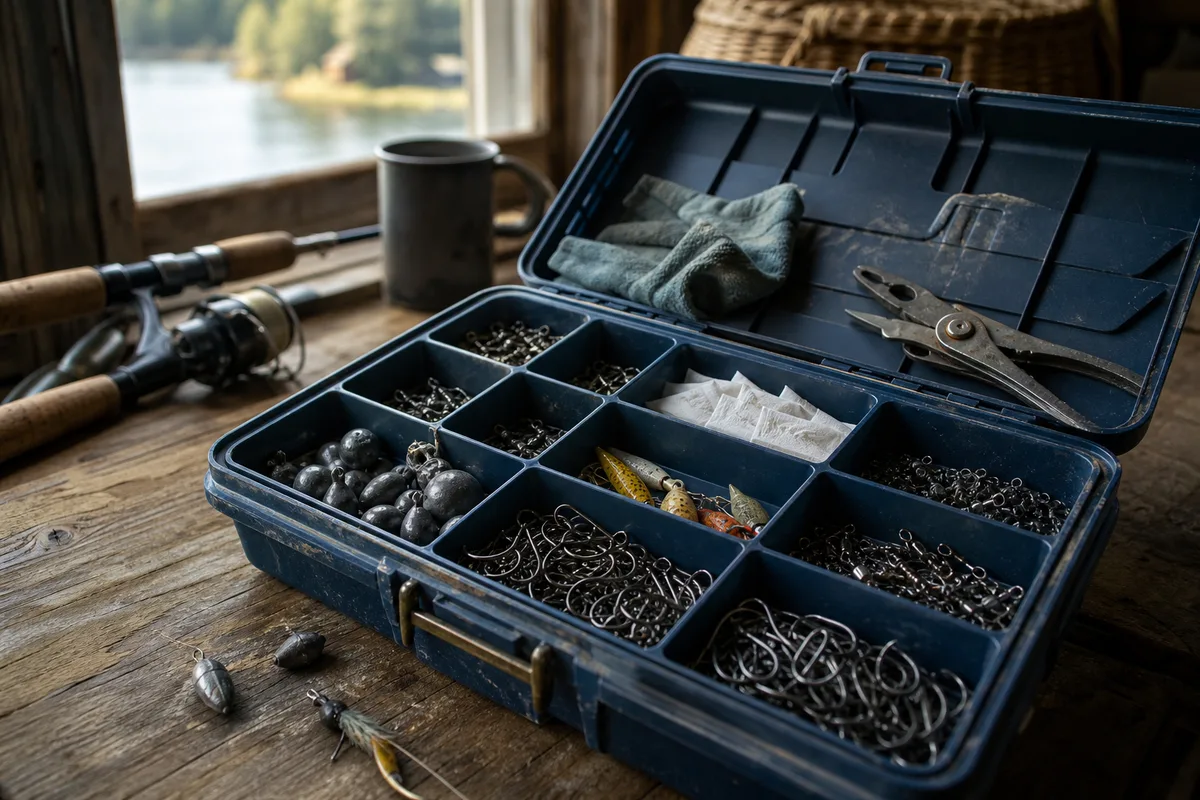 Tackle-Box ordnen: Haken, Kleinteile und Rostschutz